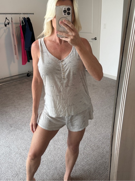 Love By Gap Other - LOVE by Gap Light Gray Sleep Tank & Shorts Set Size Small